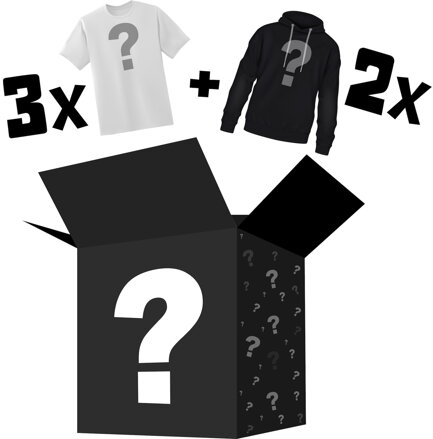 ✨Mystery Box (3ks náhodných triček + 2ks náhodných mikin))