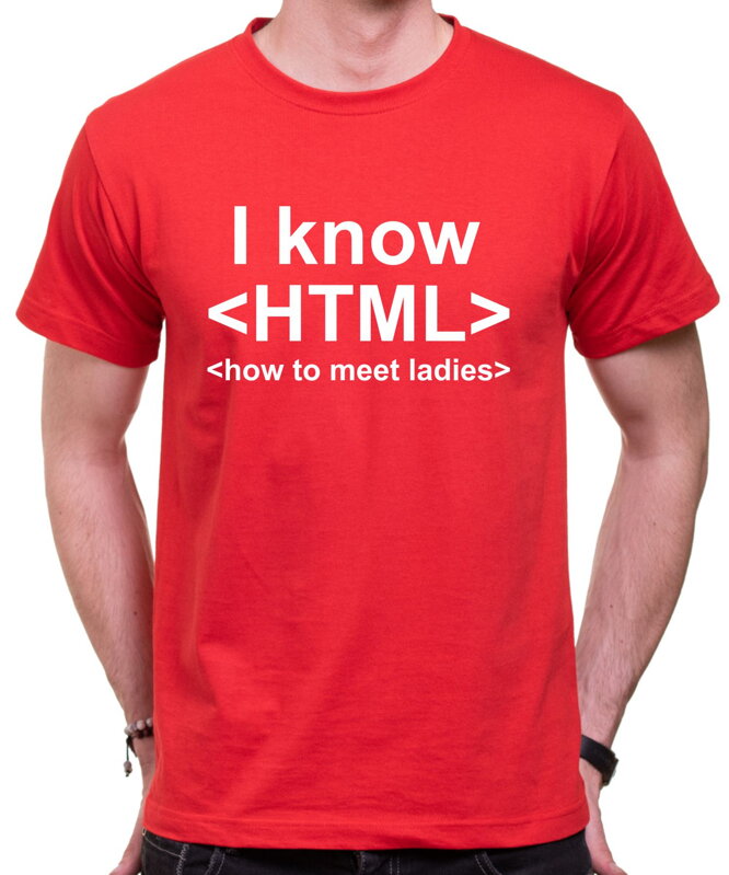 Tričko I know HTML